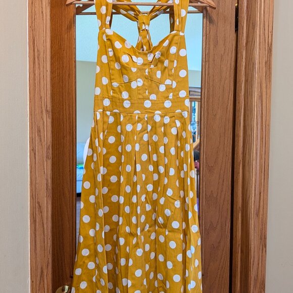 Modcloth Exclusive Myrtlewood Of California Polka Dot Dress - Picture 8 of 12